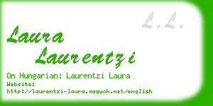laura laurentzi business card